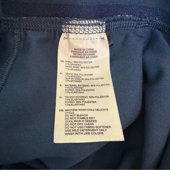 Adidas Essentials Rangewear Skort Golf Tennis Skirt Blue Sportswear Sz Large - Picture 5 of 5